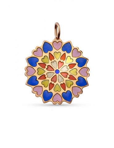 Coeurs Multicolore Pendentif