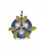 Gui Bleu Nuit Pendentif