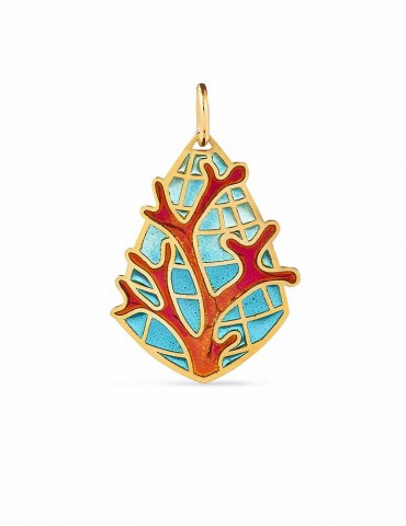 Corail rouge GM Pendentif