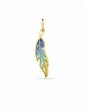 Plume bleue PM Pendentif