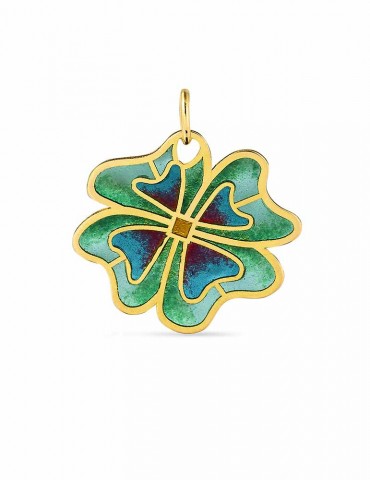 Mini-Trèfle Vert Pendentif